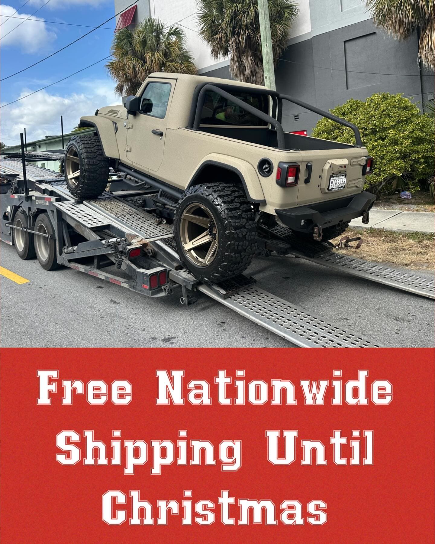 Happy Holidays - SoFlo Customs has free shipping right to your driveway on all inventory vehicles