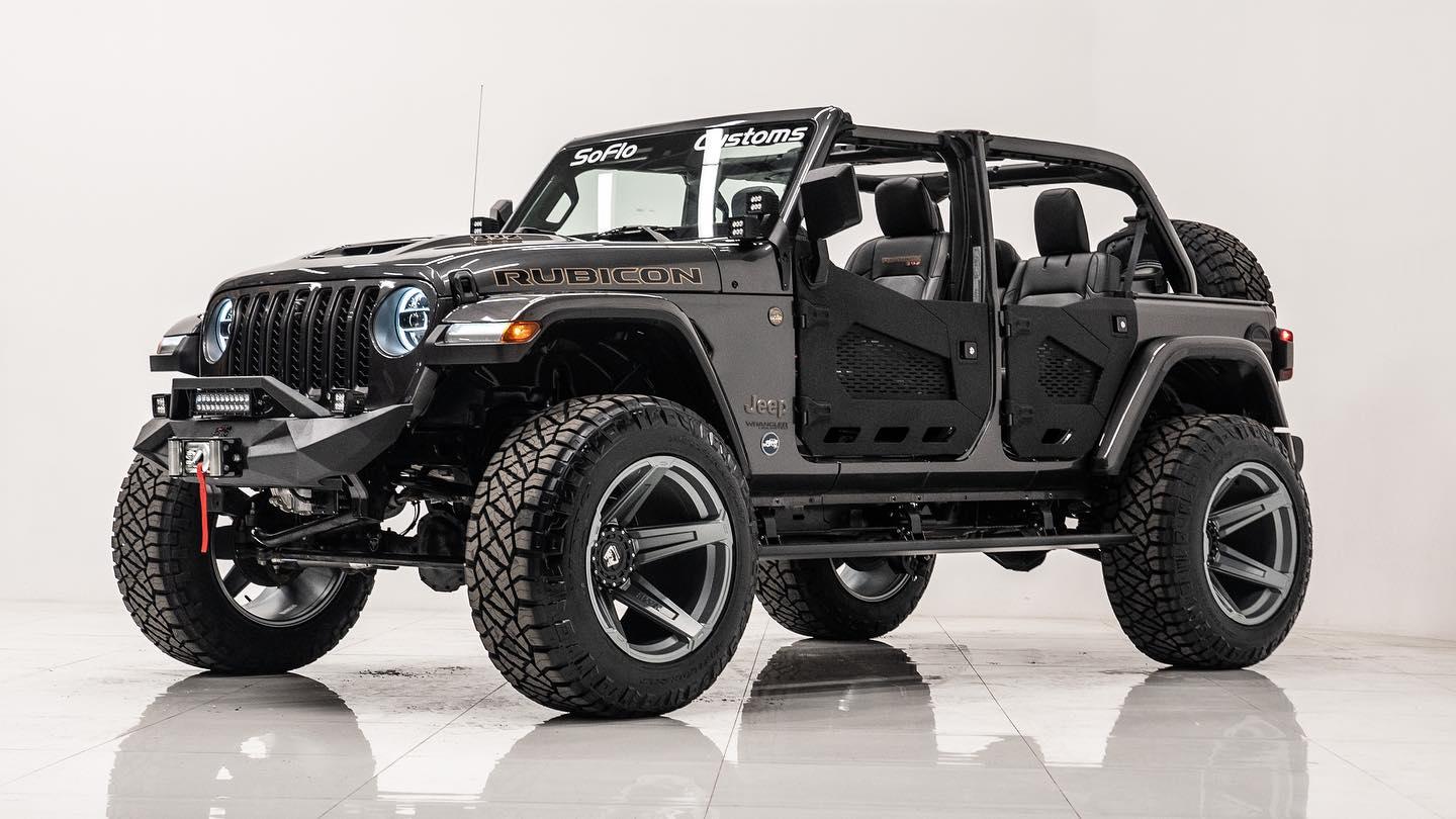 V8 - Hemi 392 Powered SoFlo Customs Built Rubicon - In Stock And Ready To Ship - Take Home This 500 Horsepower 4x4 With Locking Differentials And 8.4” Touchscreen- $82,999 #rubicon #jeep #jeeps #jeepwrangler #jeepwranglers #v8 #hemi #scatpack #392 #soflocustoms